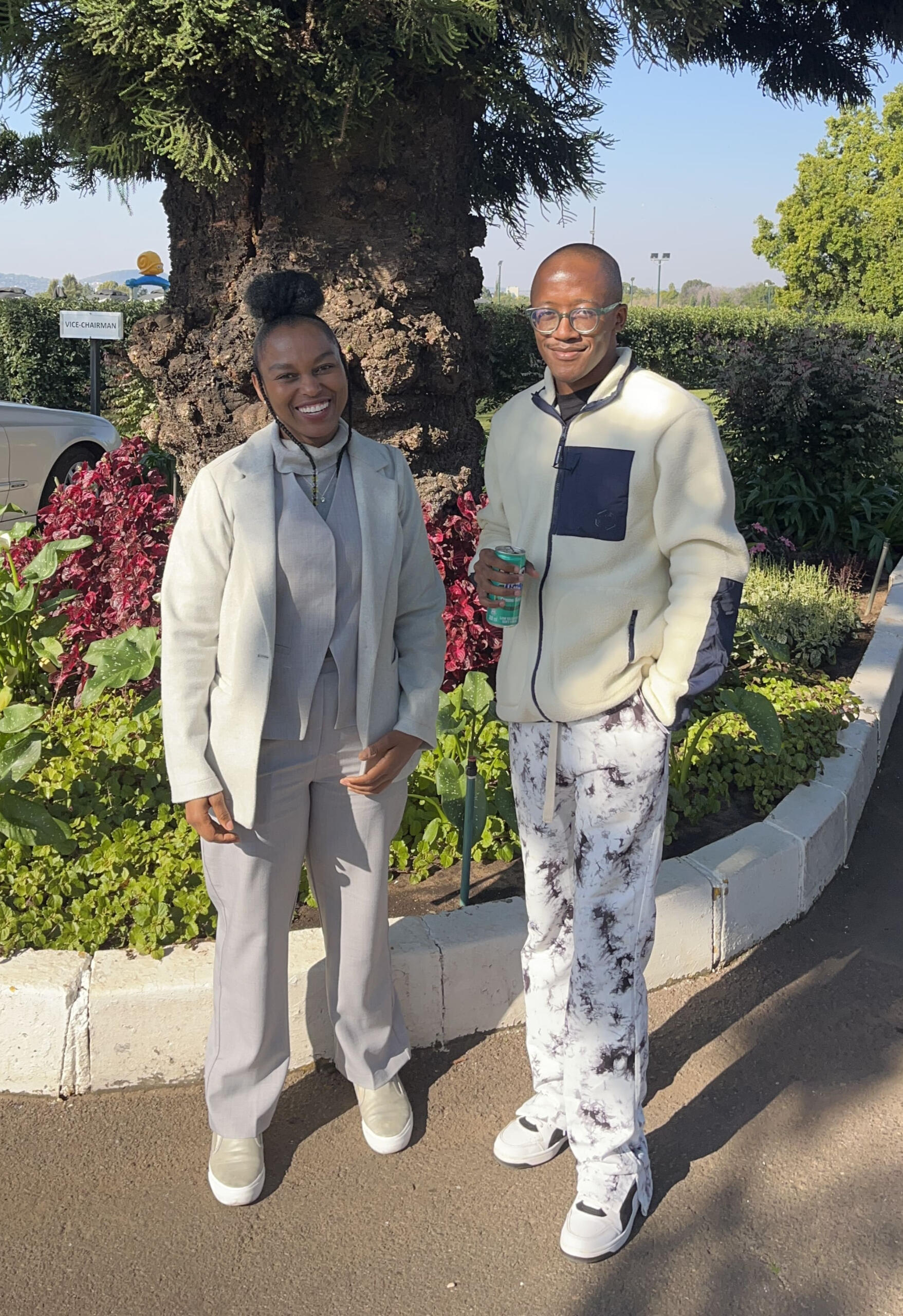 Me with Doctor Buleni who owns Smilez Dental Surgery